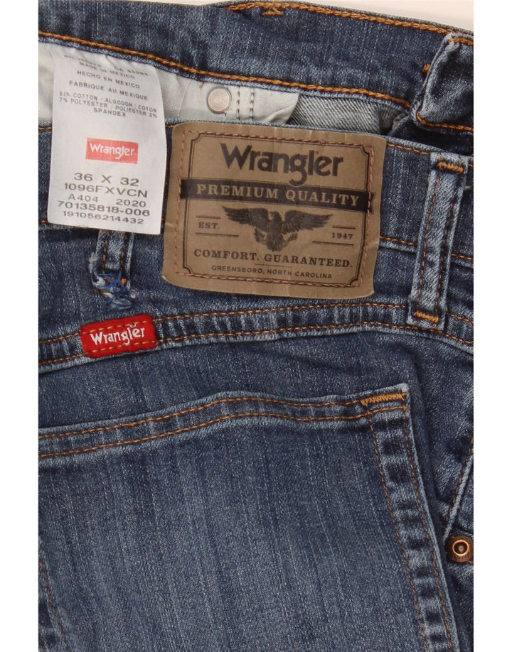 Vaqueros Wrangler Hombre Rectos W36 L32 Algodón Azul