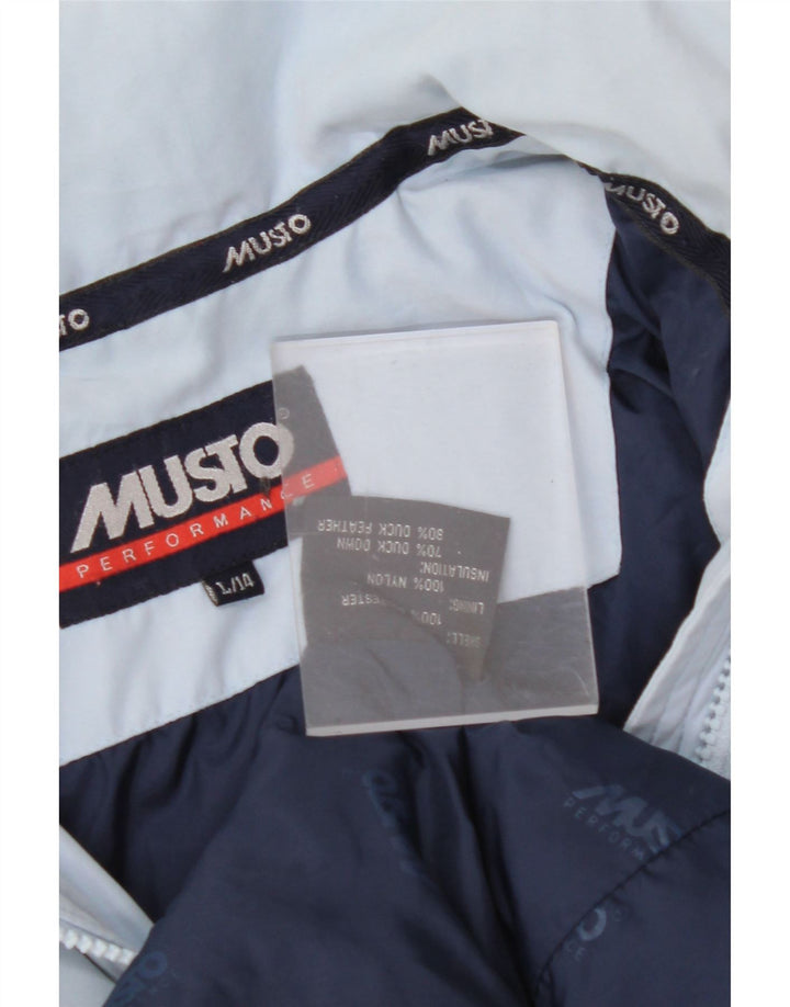 MUSTO Chaqueta acolchada para mujer UK 44 Large Nylon azul