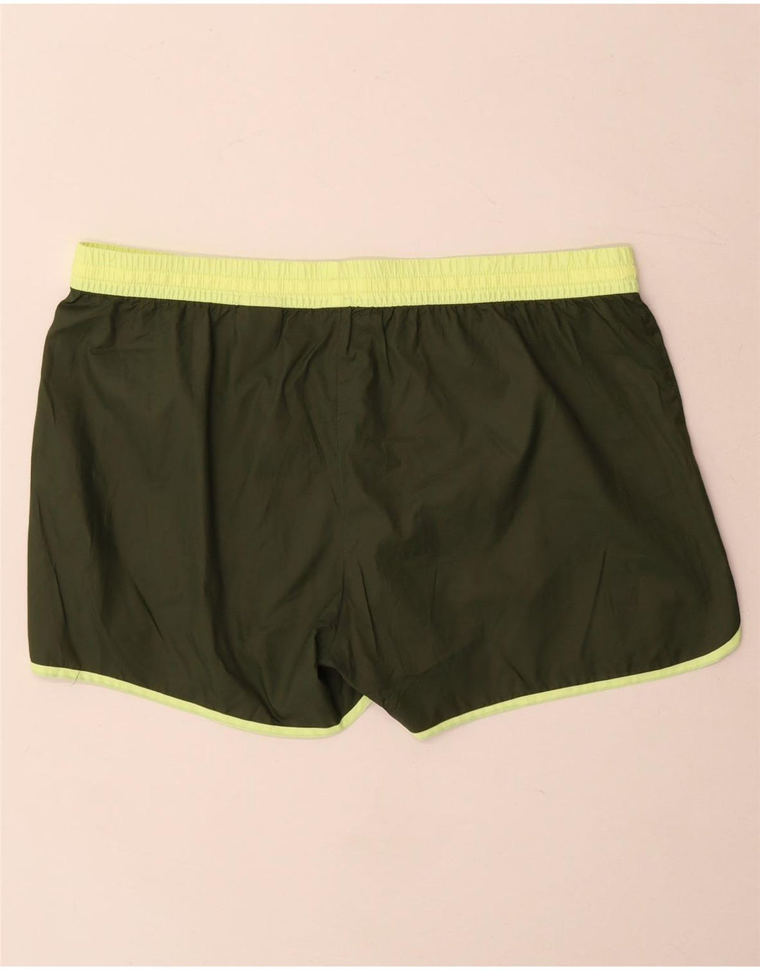 Reebok Pantalones cortos deportivos para mujer UK 16 Large Caqui Poliéster