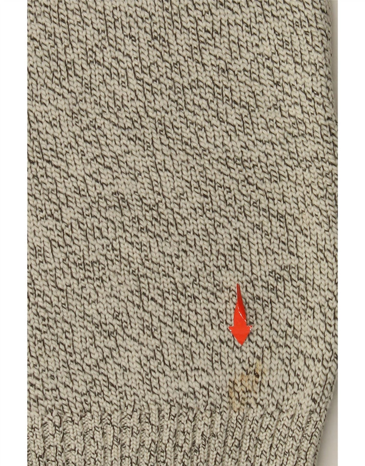 SUPERDRY Jersey De Cuello Redondo Para Hombre Acrílico Moteado Beige Grande