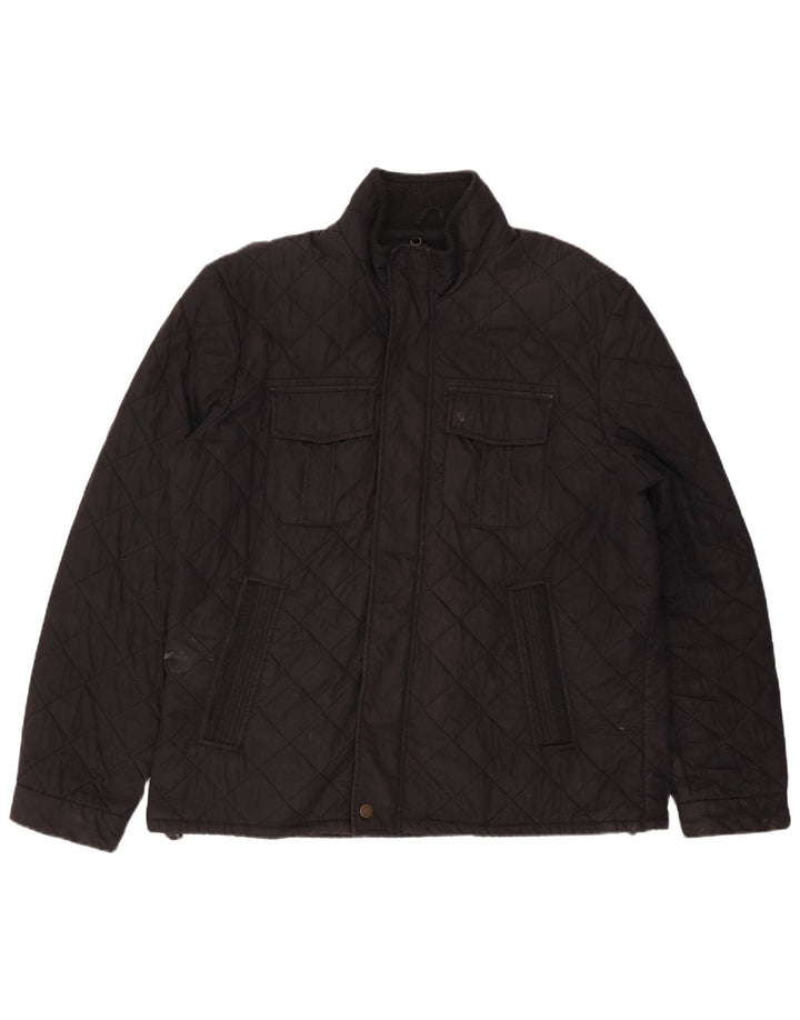 FAT FACE Chaqueta acolchada para hombre UK 40 Large Black