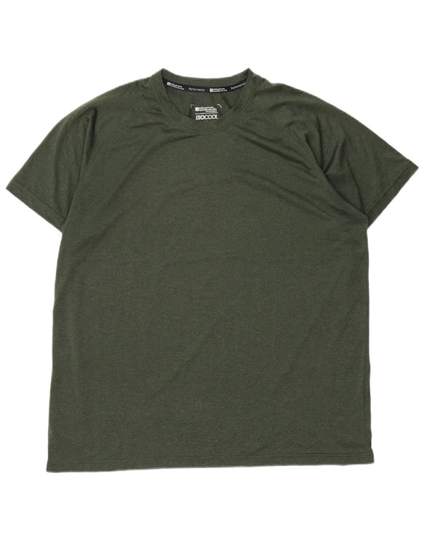 Mountain Warehouse Camiseta IsoCool para Hombre Top XL Verde