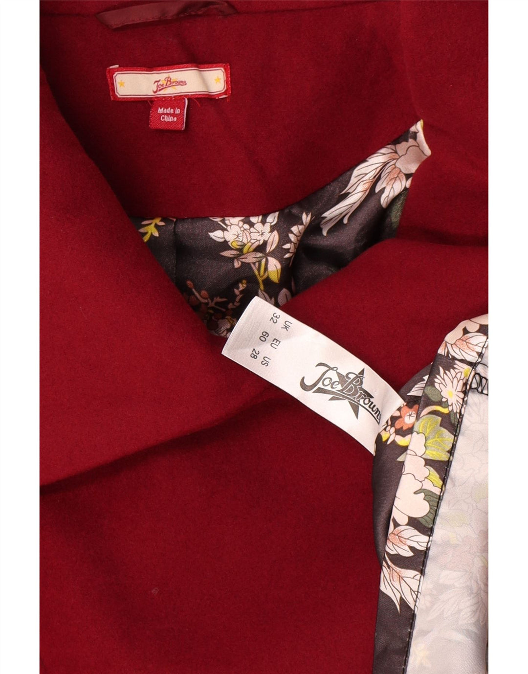 Joe Browns Abrigo extragrande para mujer UK 22 3XL Poliéster rojo