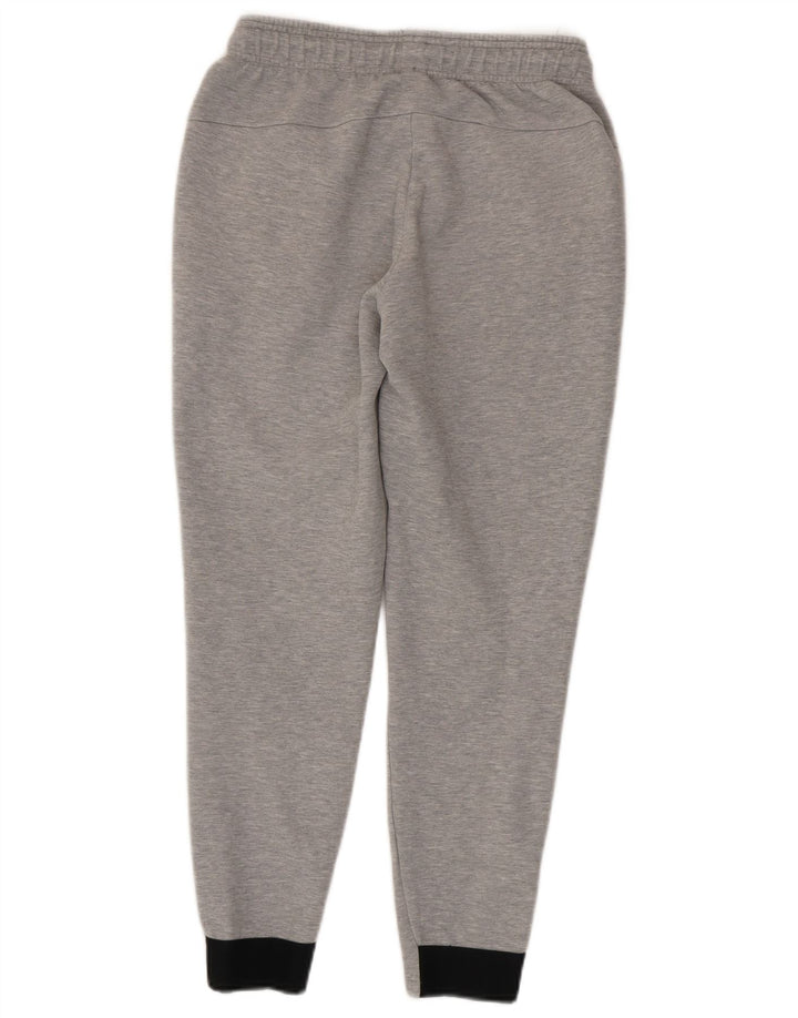 Adidas Hombre Pantalones De Chándal Joggers Pequeño Gris Algodón
