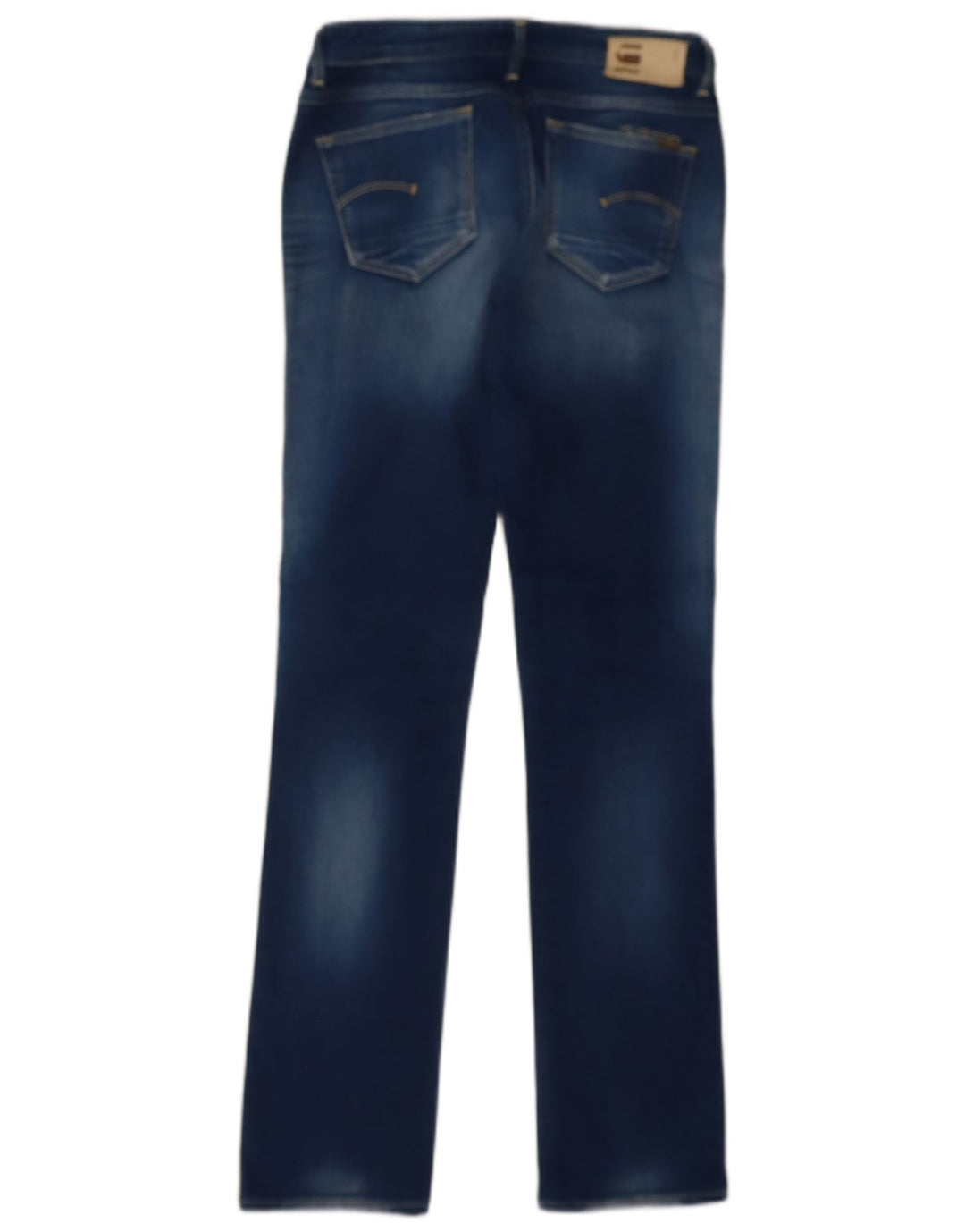 G-STAR Womens Straight Jeans W27 L32 Blue Cotton