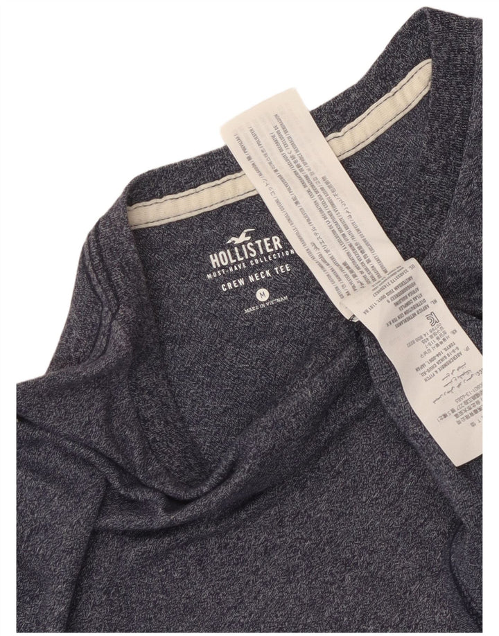 Camiseta Hollister Hombre Top Medium Azul Marino Moteado De Algodón