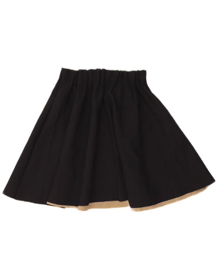 Zara Mujer Falda Acampanada Mediana W28 Negro