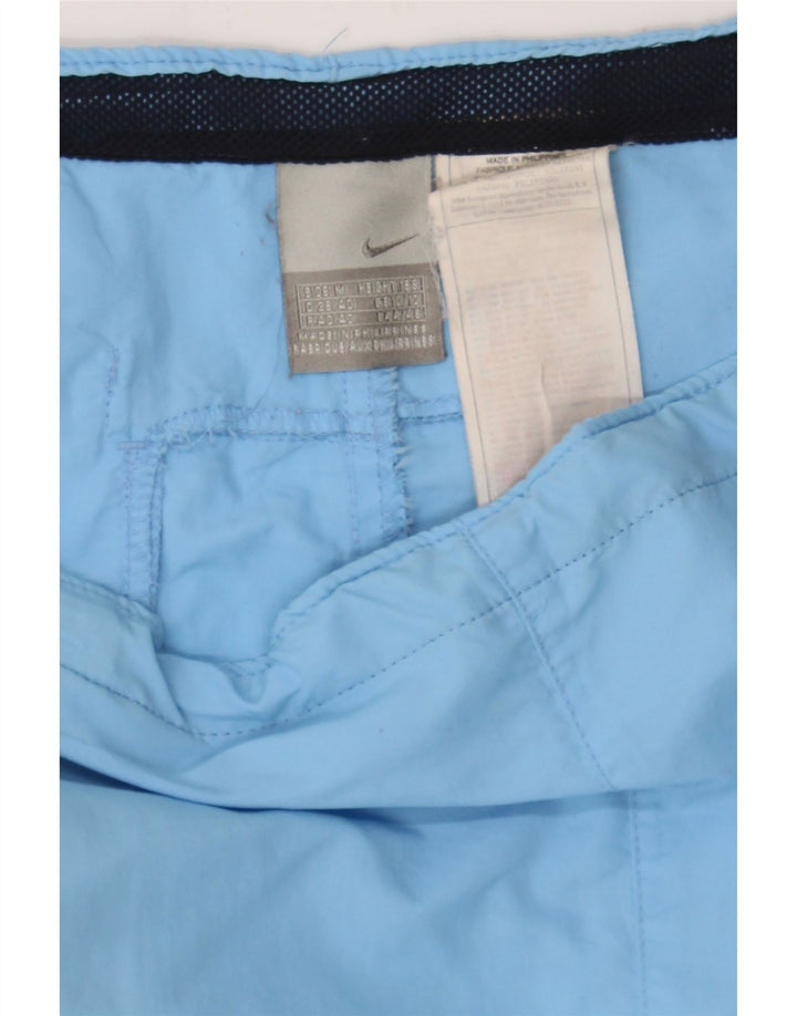 NIKE Womens Bermuda Shorts W30 Medium Blue Nylon Vintage Nike and Second-Hand Nike from Messina Hembry 