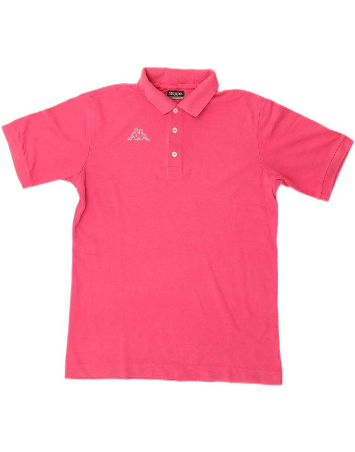 Kappa Polo Gráfico Hombre De Algodón Rosa Medio