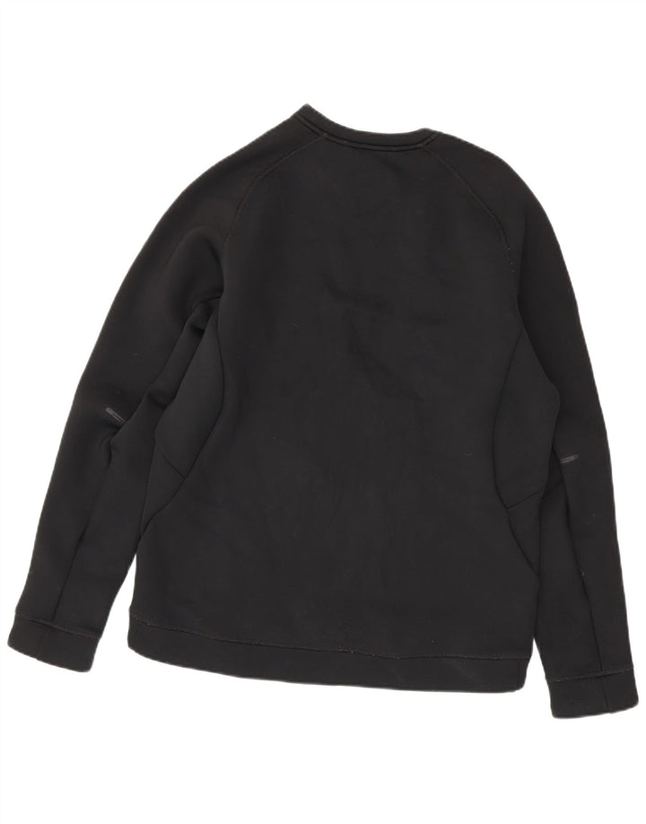Nike - Sudadera Therma-Fit para hombre, talla grande, poliéster negro