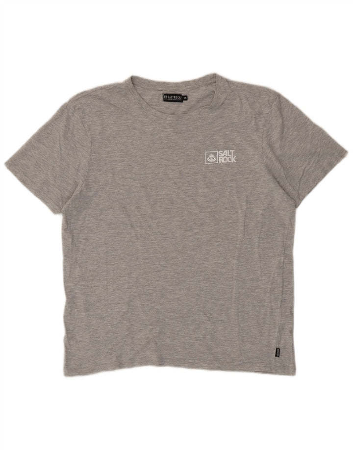 Camiseta Saltrock Hombre Top Algodón Gris Medio