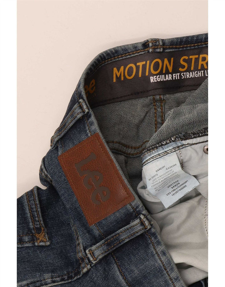 Lee Jeans Rectos De Corte Regular Para Hombre W34 L29 Algodón Azul