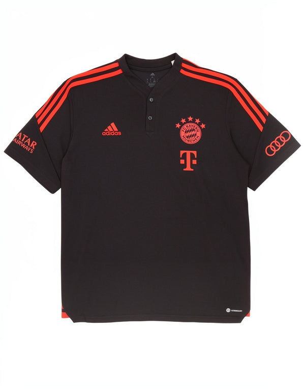 Adidas Hombre FC Bayern München Camiseta Gráfica Top XL Algodón Negro