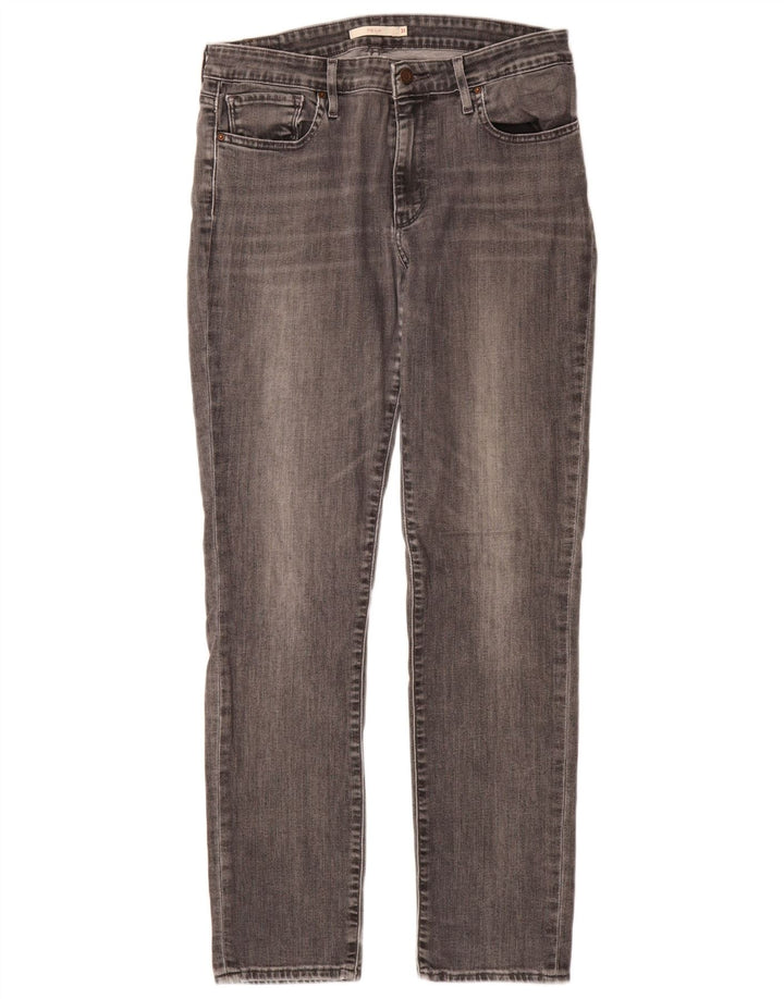 Levi's Mujer 712 Slim Jeans W31 L32 Algodón Gris