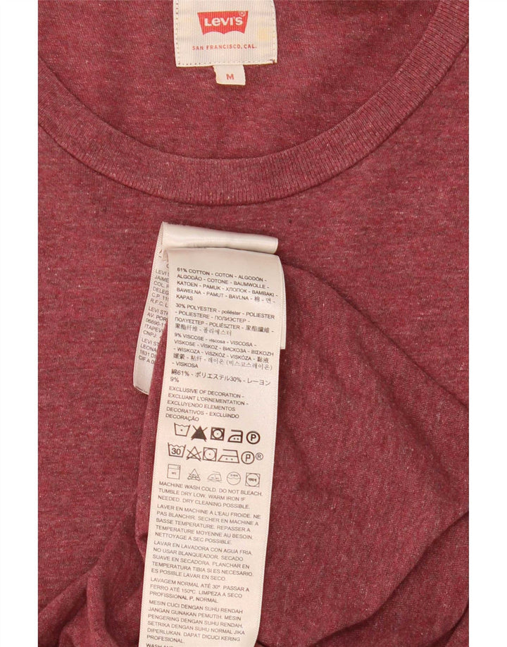 Levi's Hombre Camiseta Top Medium Granate Algodón