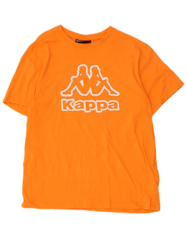 Kappa Camiseta gráfica para mujer Top UK 44 Algodón naranja mediano