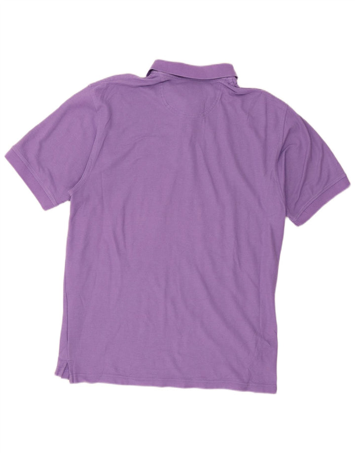 IZOD Polo para hombre grande poliéster morado