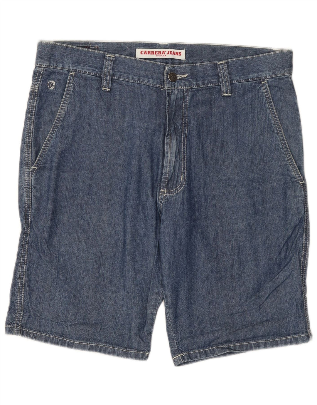 Pantalones cortos de mezclilla para hombre Carrera IT 48 Medium W33 Algodón azul