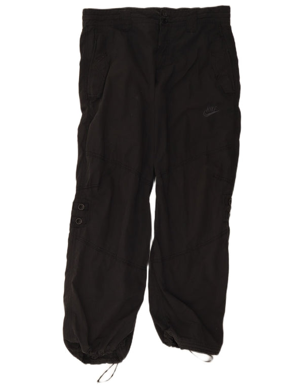 Nike - Pantalones cargo para mujer, talla 40, talla grande, W34 L30, poliéster negro