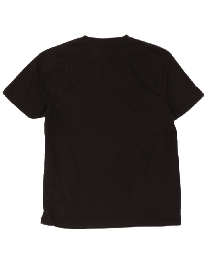 Diesel Hombre Camiseta Gráfica Top Mediano Negro