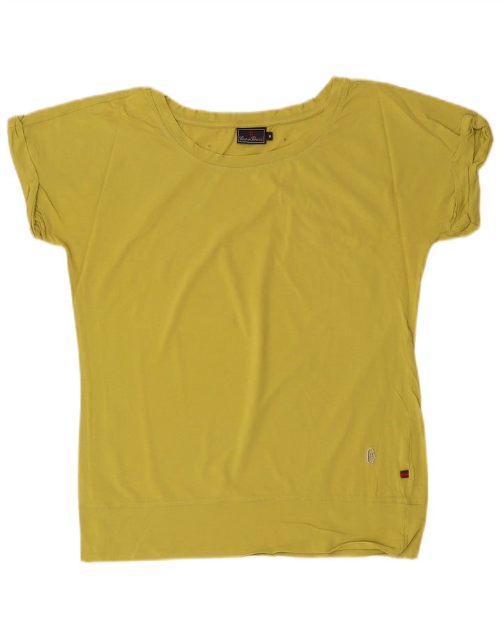 CONTE OF FLORENCE Camiseta para mujer Top UK 14 Algodón caqui mediano