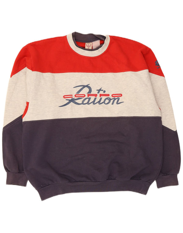Lotto Hombre Sudadera Gráfica Jumper Large Multicolor Colorblock