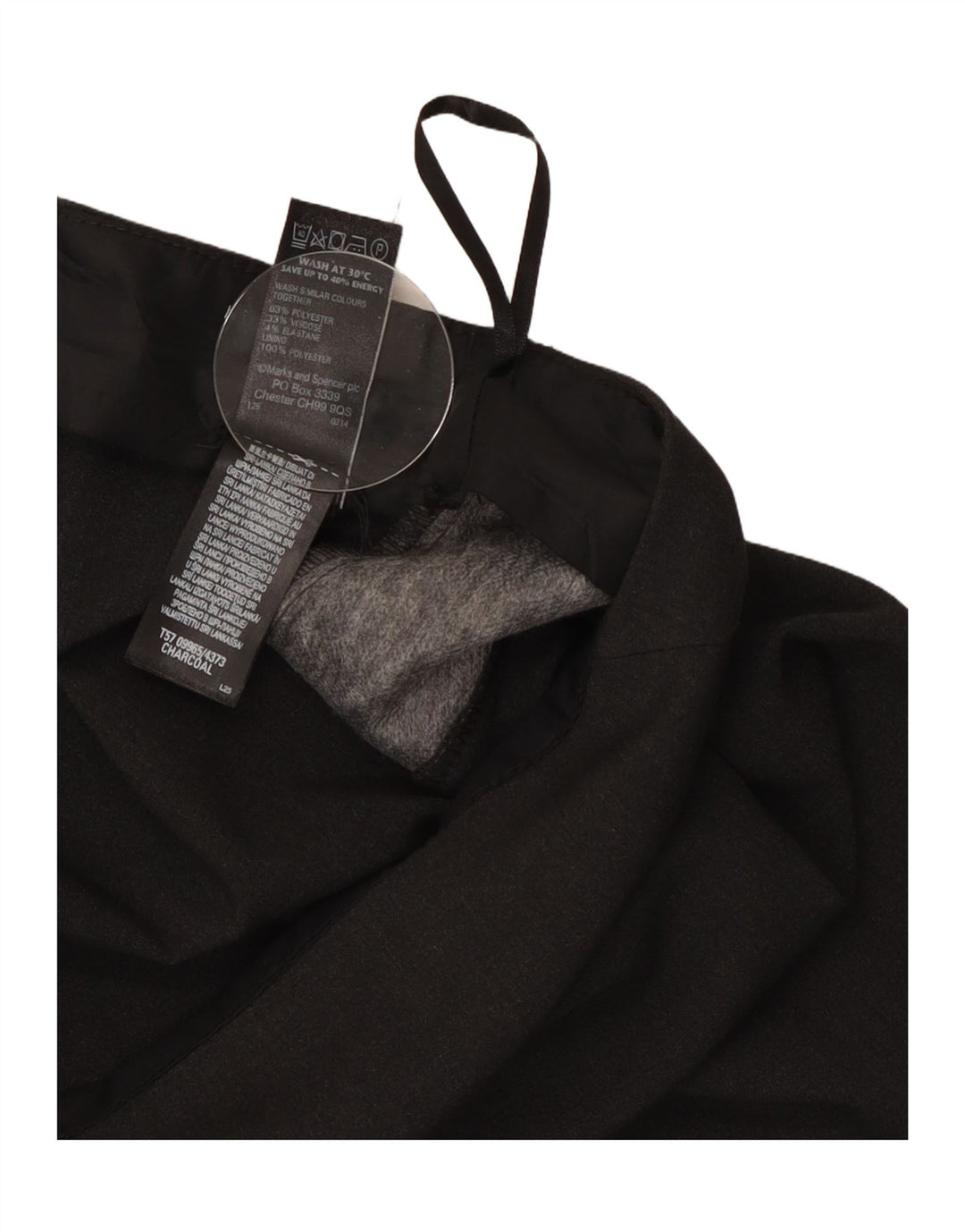 Marks & Spencer Falda lápiz para mujer UK 46 Large W34 Poliéster gris