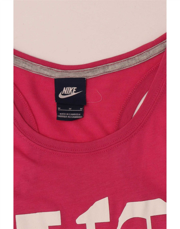 Nike - Camiseta sin mangas para mujer, talla M, color rosa
