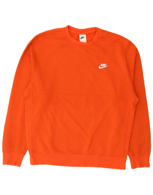 Nike Hombre Sudadera Jumper Medium Naranja Algodón