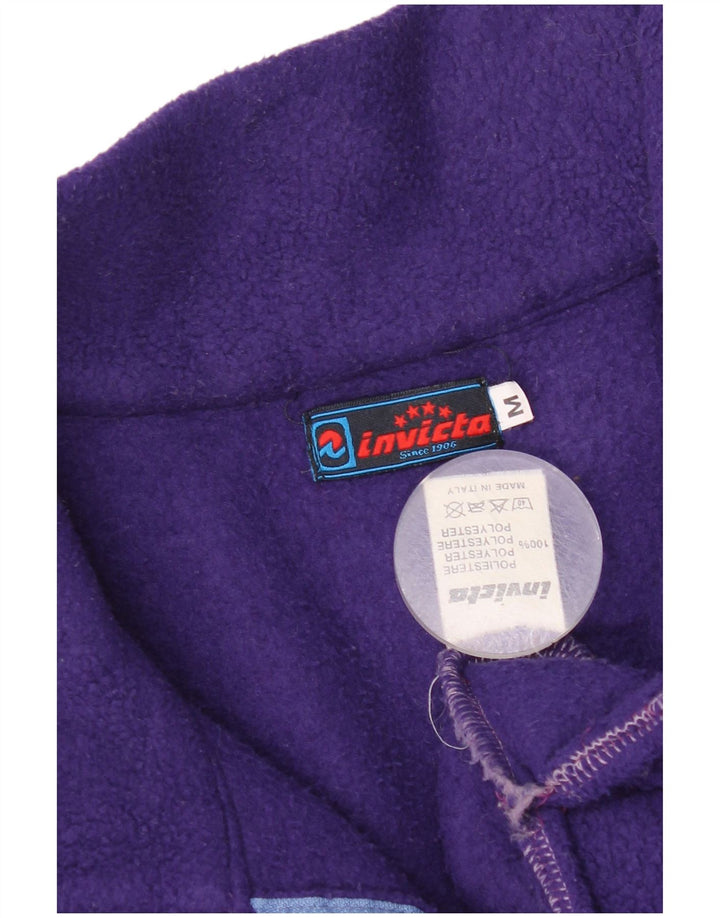 Invicta Jersey de forro polar holgado con cuello con cremallera para hombre Poliéster morado medio