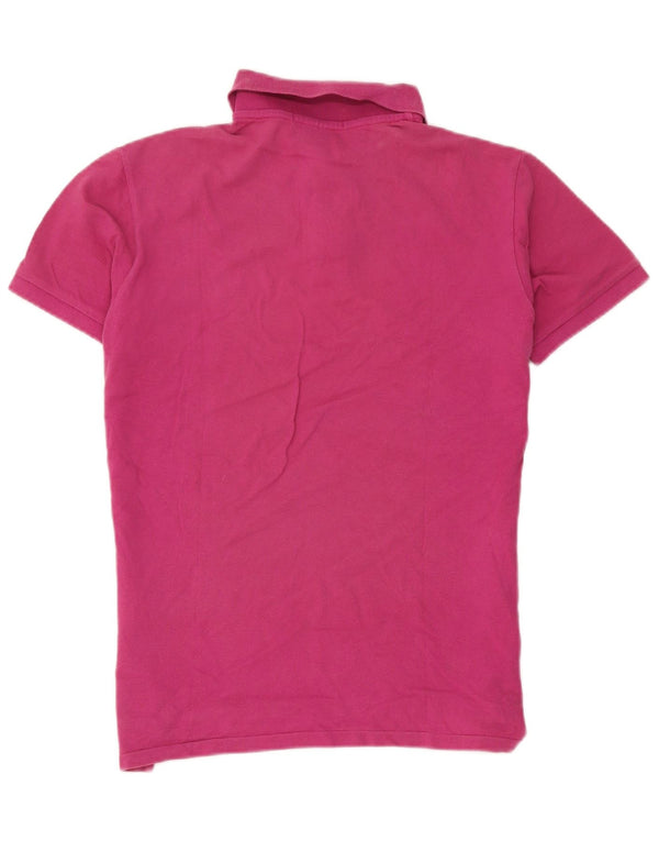 Polo Ralph Lauren Camisa de ajuste personalizado para hombre, algodón rosa grande