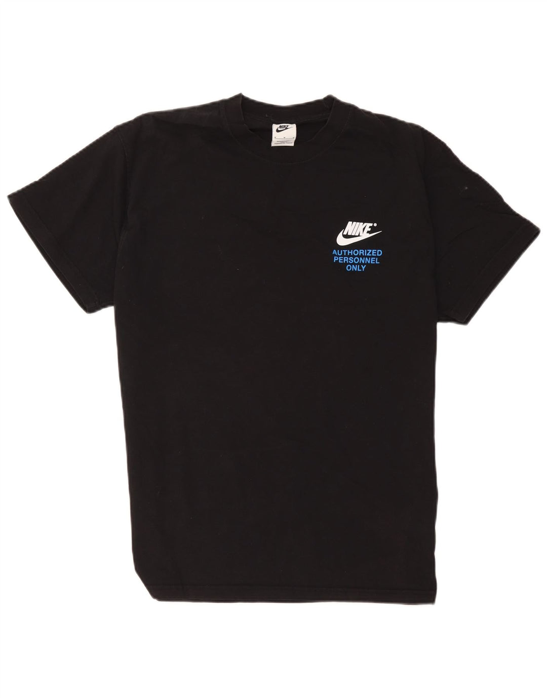 Nike Camiseta gráfica para hombre Top mediano de algodón negro