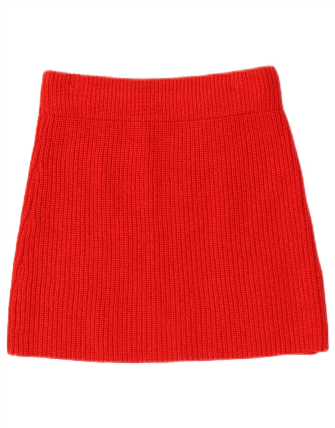 Zara Minifalda De Punto Mujer Small W26 Viscosa Roja
