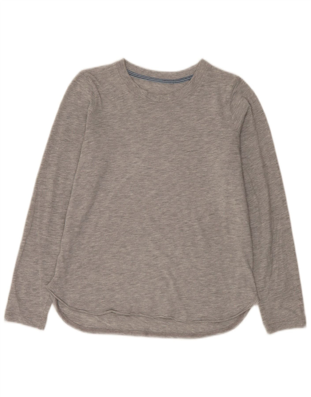 Vintage mujer top manga larga Reino Unido 12 gris medio moteado