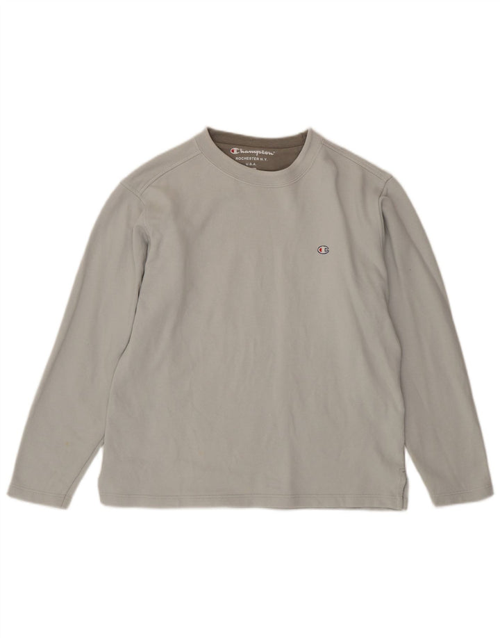 Champion Sudadera Jumper Gris Medio Algodón