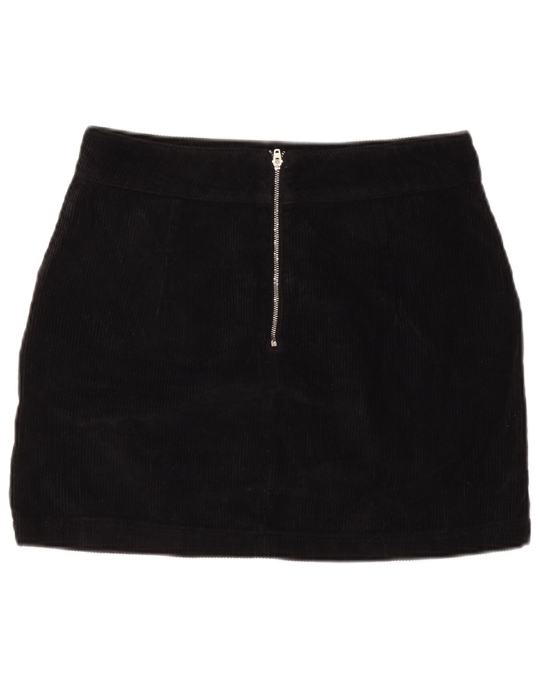 TOPSHOP Minifalda de pana para mujer UK 12 Medium w28 Algodón negro