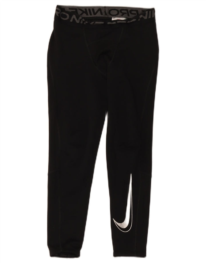 Nike Leggings Dri Fit Graphic para niños 8-9 años Pequeño Negro Poliéster