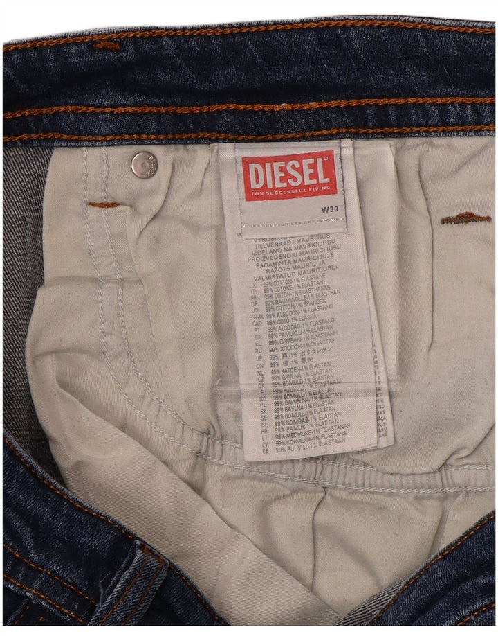 Diesel Vaqueros pitillo para hombre W33 L32 Algodón azul