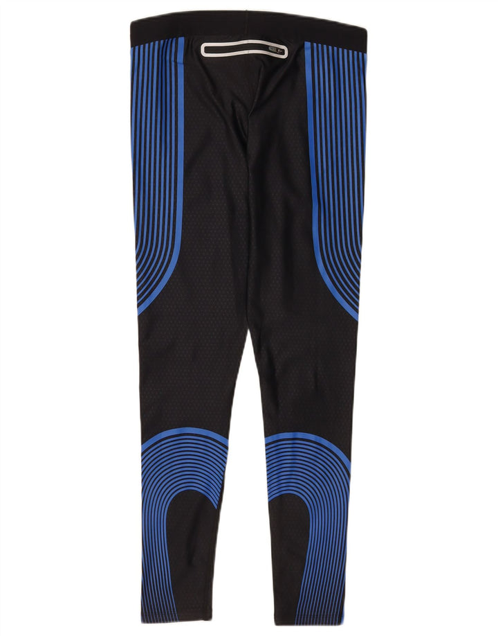 Nike Leggings para mujer UK 40 Mediano Negro Colorblock Poliéster Deportes