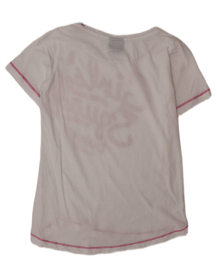 CHAMPION Camiseta gráfica para niña 9-10 años Mediana Blanco