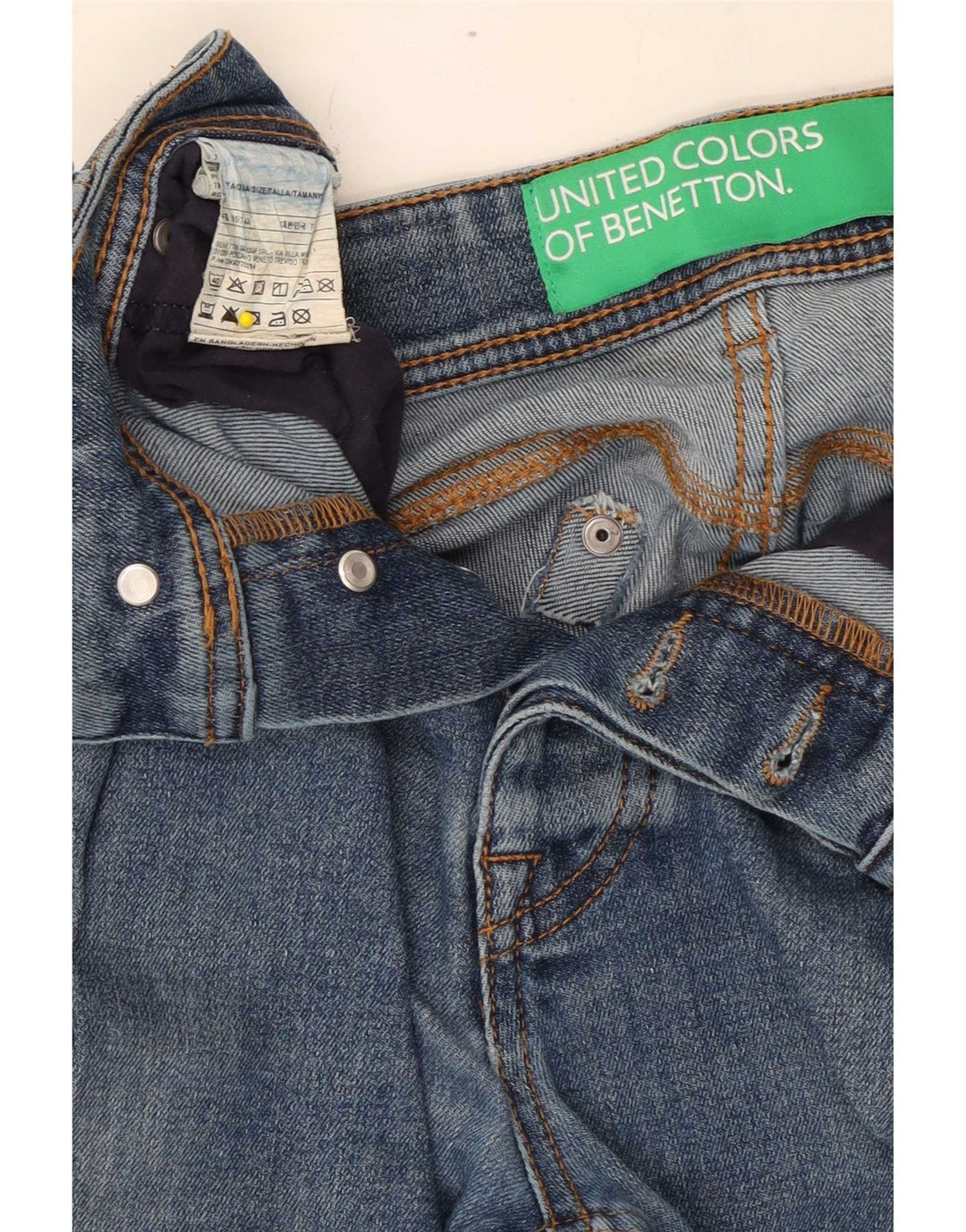 Benetton Vaqueros Slim Hombre W31 L30 Algodón Azul