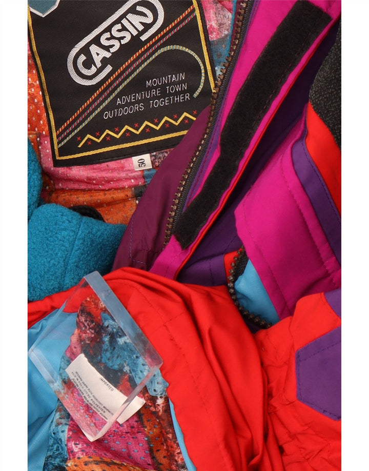 Cassin Chaqueta de esquí con capucha para hombre IT 50 Large Red Colourblock Poliéster