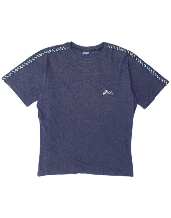 Asics - Camiseta gráfica para hombre, talla grande, azul marino