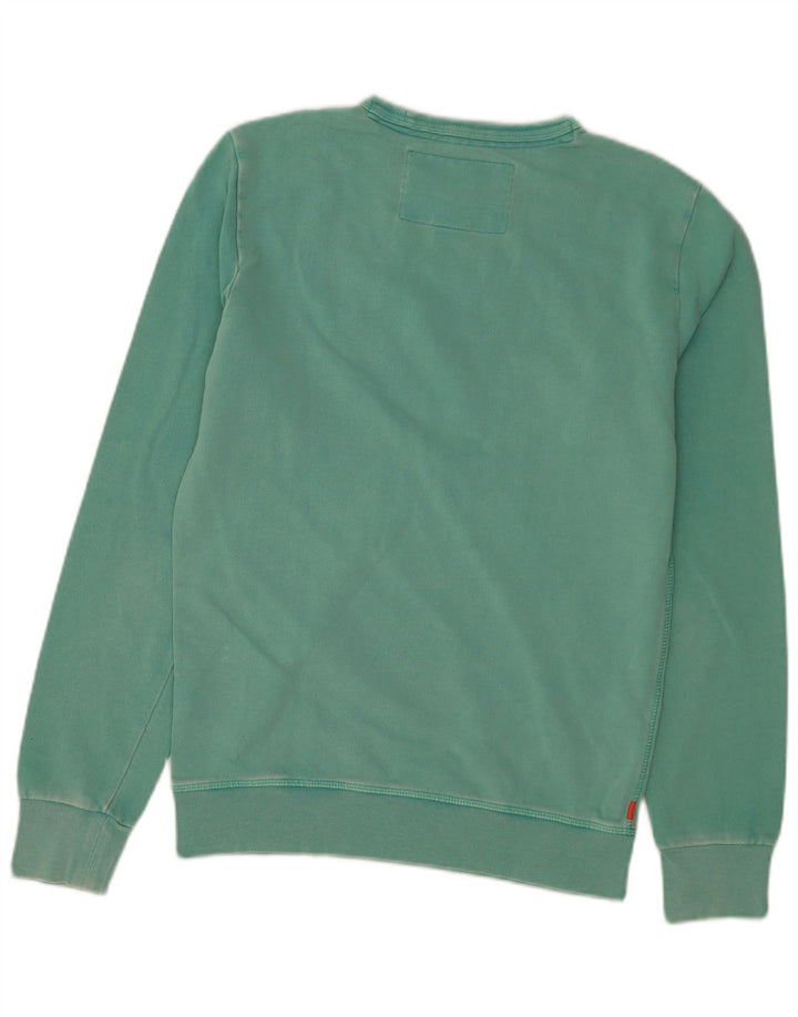 Superdry Hombre Sudadera Jumper Small Verde Algodón