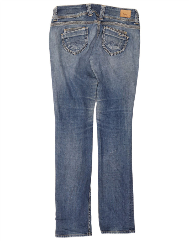 PEPE JEANS Womens Slim Jeans W34 L33 Blue Cotton