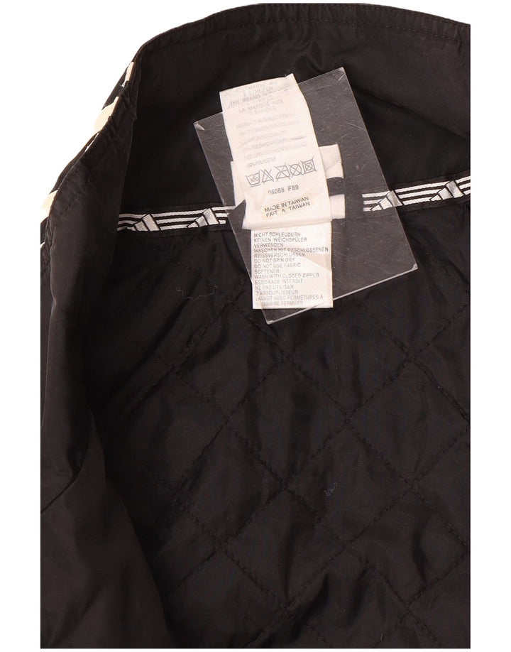 Adidas - Chaqueta de chándal para hombre, talla 44/46, nailon negro grande