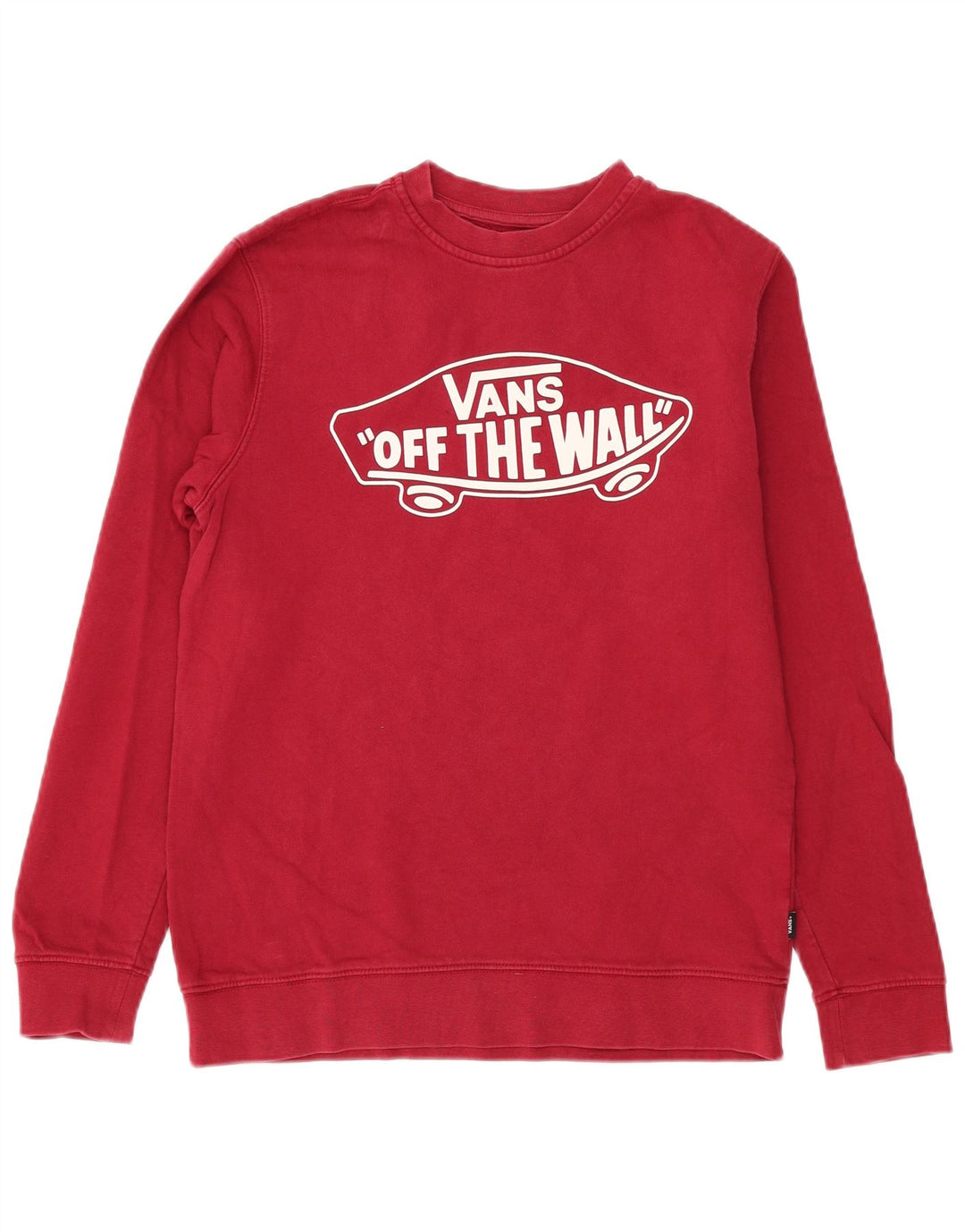 Vans Hombre Sudadera Gráfica Jumper Small Borgoña