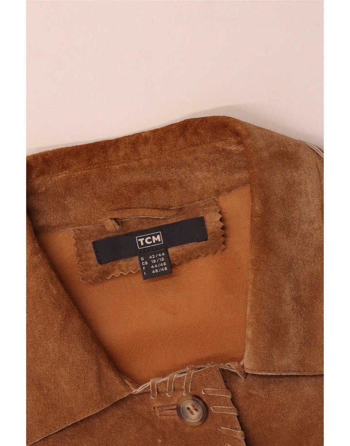 TCM Chaqueta de gamuza para mujer Reino Unido 40/18 Grande Cuero beige