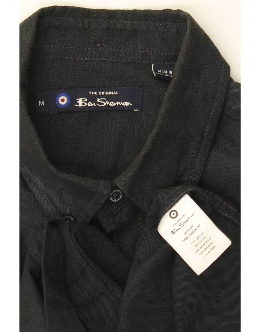Camisa Ben Sherman Hombre Algodón Verde Medio
