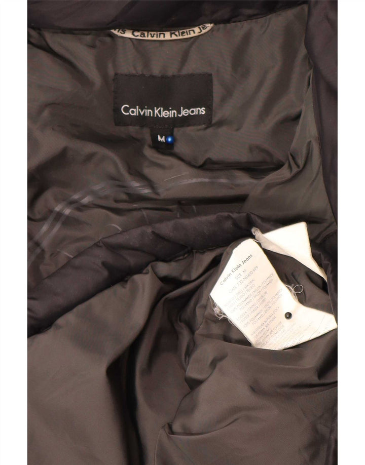 Calvin Klein Jeans Chaqueta acolchada con capucha para hombre UK 38 Mediana Poliamida negra